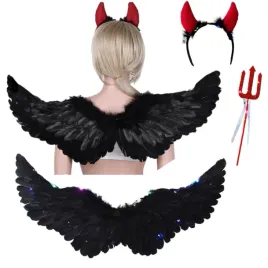 stroj-zestaw-diabel-diablica-halloween-skrzydla-rogi-czarne-piora-led-duze