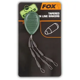 stopery-do-zylki-brown-fox-edges-tapered-mainline-sinkers-x-9
