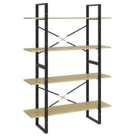 4-poziomowy-regal-na-ksiazki-dab-sonoma-100x30x140-cm