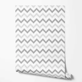 tapeta-na-sciane-szare-biale-ecru-zygzaki-do-pokoju-nastolatka-sypialni