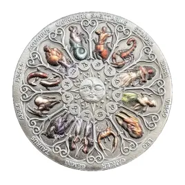 moneta-kolekcjonerska-znaki-zodiaku-metaliczny