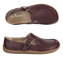 damskie-buty-barefoot-skorzane-olivier-1295-klamerka-bordowe
