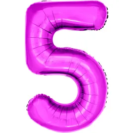 balon-foliowy-w-ksztalcie-cyfry-5-fuksja-100-cm