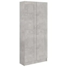 regal-na-ksiazki-z-2-drzwiczkami-szarosc-betonu-825x305x1855-cm