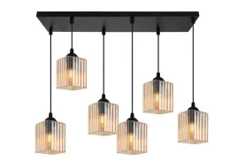 lampa-sufitowa-wiszaca-zyrandol-miodowe-szklane-klosze-ryflowane-nowoczesne