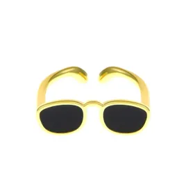 zloty-pierscionek-regulowany-w-ksztalcie-czarne-okulary