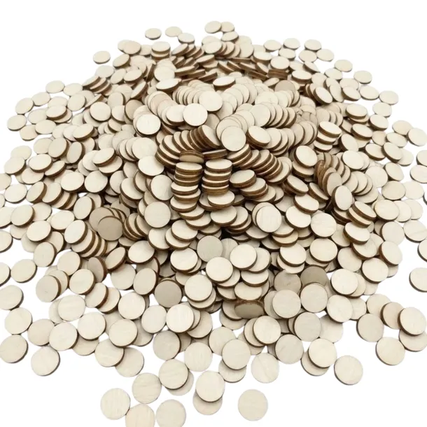 Kółeczka ze Sklejki 1cm Drewniane Krążki Baza do Malowania Scrapki 1000szt