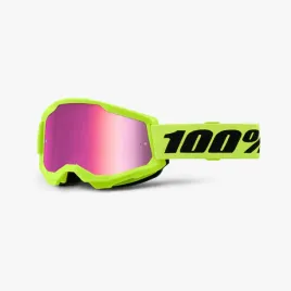 100-procent-gogle-strata-2-neon-yellow-zolty-fluo-szybka-rozowe-lustro