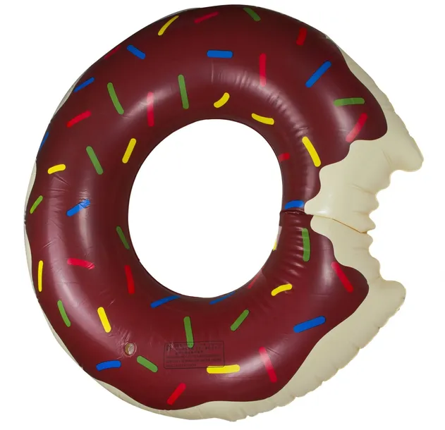 kolo-dmuchane-donut-110cm-brazowe