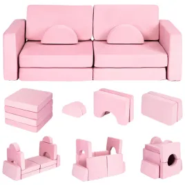 sofa-modulowa-skladana-kanapa-dla-dzieci-10-poduszek-rozowa