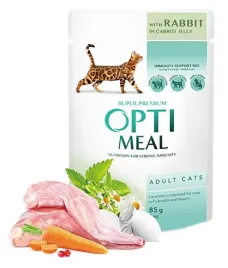 optimeal-cat-adult-krolik-w-galaretce-marchewkowej-85g
