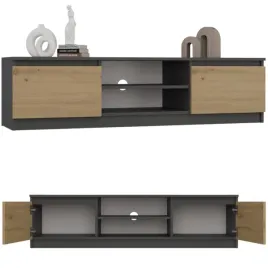 szafka-rtv-140-cm-2-polki-2x-drzwi-antracyt-dab-artisan-nowoczesny-design