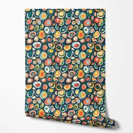 tapeta-na-sciane-abstrakcja-kamienie-wielokolorowe-sztuka-do-sypialni