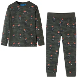 pizama-dziecieca-z-dlugimi-rekawami-khaki-92