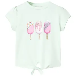 koszulka-dziecieca-z-krotkimi-rekawami-jasnomietowa-104