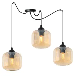 lampa-sufitowa-wiszaca-zyrandol-pajak-ryflowane-klosze-loft-glamour-15cm