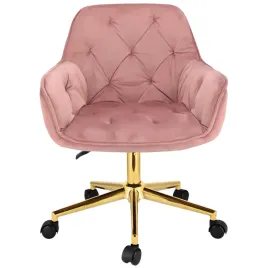 fotel-biurowy-obrotowy-do-salonu-welur-zlota-podstawa-krzeslo-obrotowe