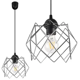 lampa-sufitowa-wiszaca-zyrandol-czarny-loft-srebrny-chrom-do-kuchni-salonu