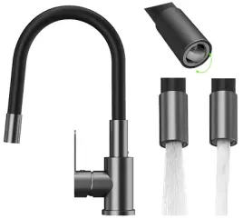 bateria-kuchenna-z-elastyczna-wylewka-gun-grey-grado-plus-obrotowy-perlator