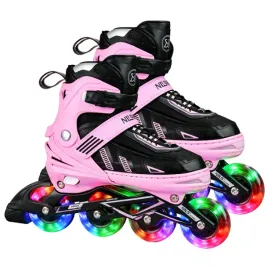 nils-lyzworolki-rolki-regulowane-rekreacyjne-kolka-led