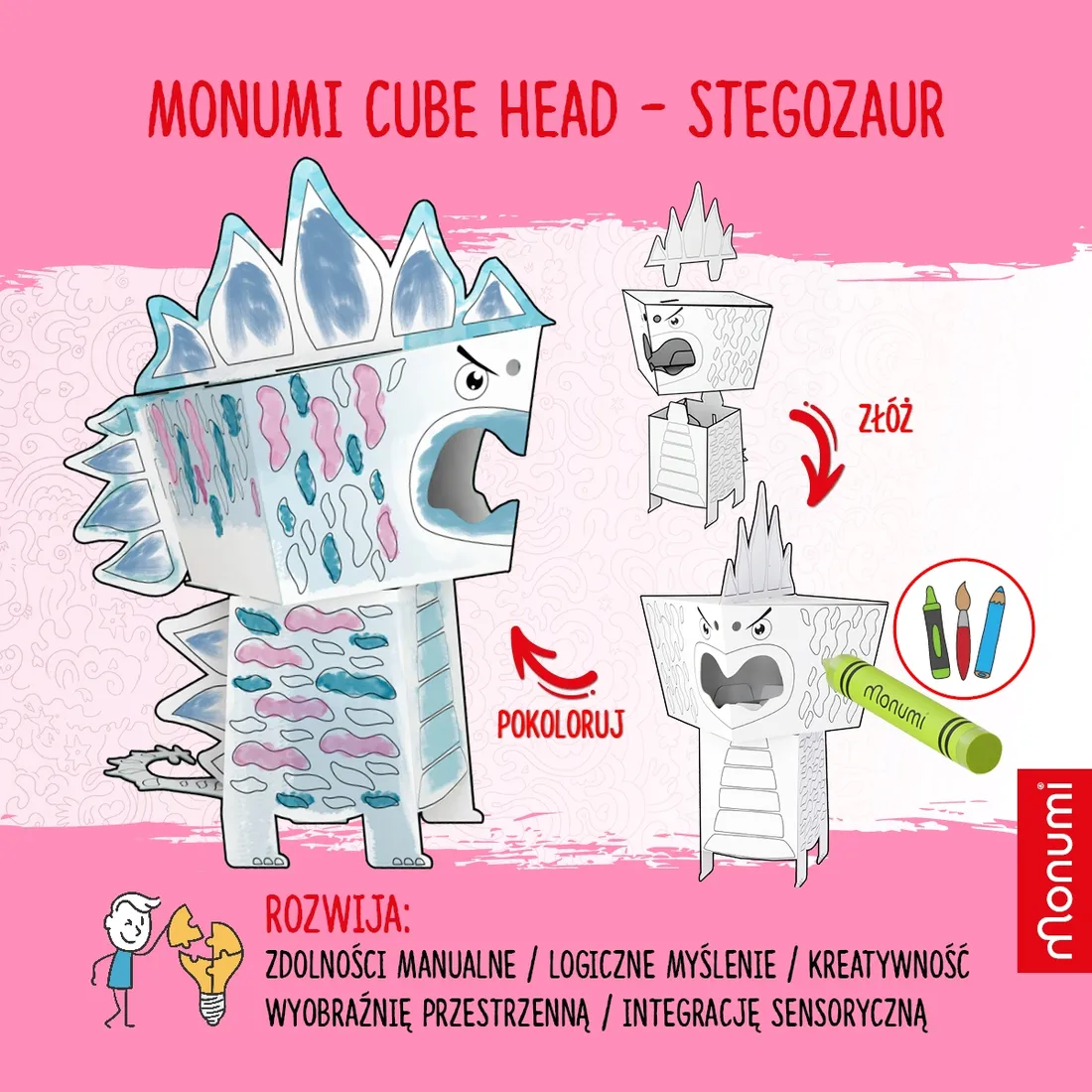 cube-head-model-stegosaurus