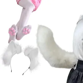 zestaw-uroczy-stroj-futrzany-ogon-uszy-zakolanowki-kot-lis-cosplay-anime-fu