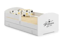 lozko-dzieciece-kobi-luk-140x70-z-szuflada-barierka-i-materacem-princess