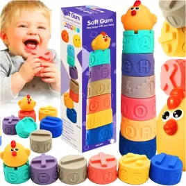 klocki-sensoryczne-gumowe-miekkie-kreatywne-wieza-montessori-piramida-7-el