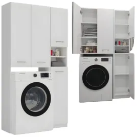 szafka-nad-pralke-regal-slupek-z-polkami-zestaw-lazienkowy-bialy