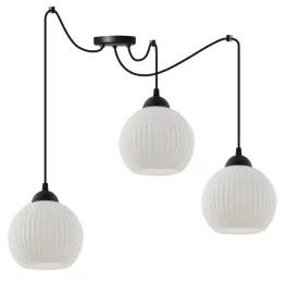 lampa-sufitowa-wiszaca-zyrandol-pajak-czarny-biale-szklane-kule-nad-stol