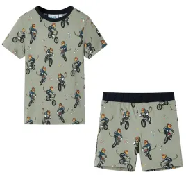 pizama-dziecieca-z-krotkimi-rekawami-jasne-khaki-104