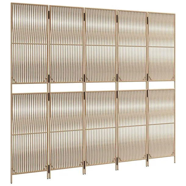 parawan-5-panelowy-bezowy-polirattan-stan-nowy