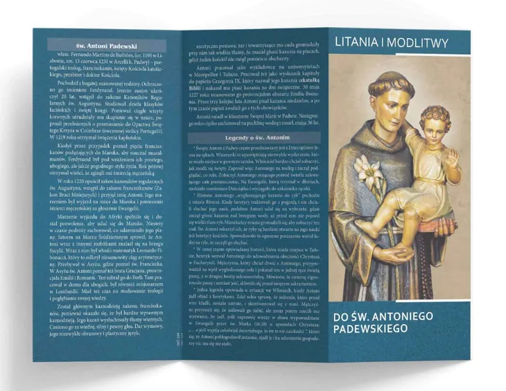 Litania i Modlitwy do Św. Antoniego