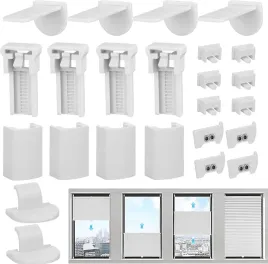 24x-czesci-zamienne-mocowanie-uchwyt-do-rolet-plisowanych-samoprzylepne