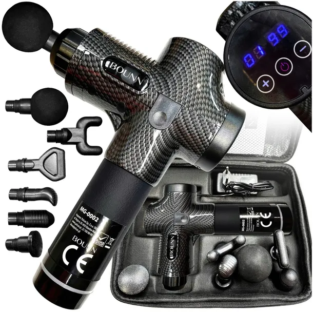 PISTOLET DO MASAŻU MASSAGE PRO+ GUN SPORT PLECY STOPY MIĘŚNIE KARKU SZYI