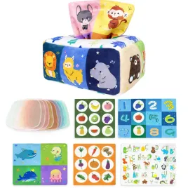 sorter-pudelko-z-chusteczkami-dyspenser-montessori-zwierzeta-11-sztuk