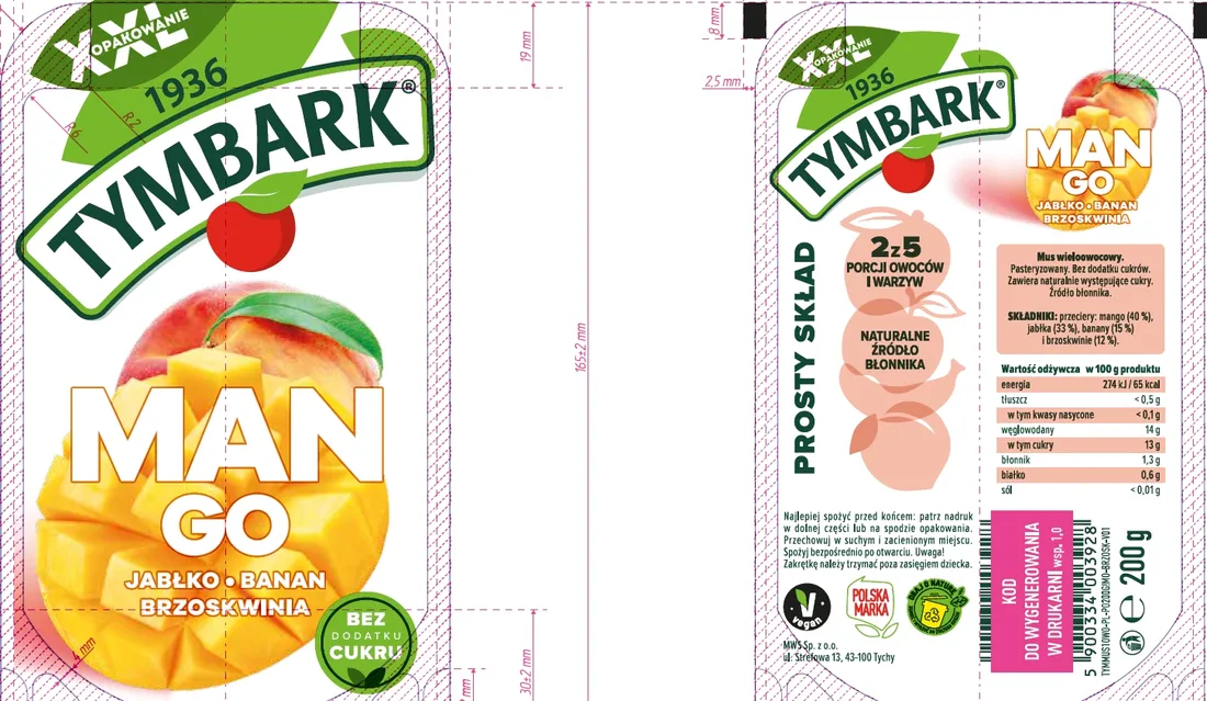 tymbark-mus-mango-200g