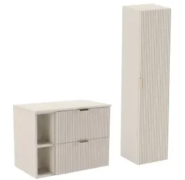 kaszmirowy-zestaw-lazienkowy-80cm-szafka-blat-regal-slupek-ryflowane-fronty