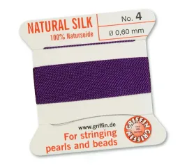 griffin-nic-jedwabna-z-igla-100percent-natural-silk-0-6mm-2m-amethys