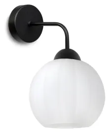 lampa-kinkiet-scienny-czarny-pojedynczy-biala-szklana-kula-e27-glamour