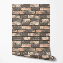 tapeta-na-sciane-imitacja-cegly-sciana-szary-pomaranczowy-do-biura