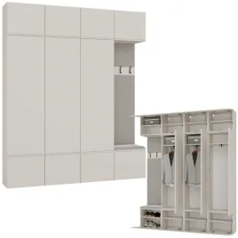 garderoba-przedpokoj-200-cm-szafa-wieszak-szafka-z-siedziskiem-kaszmir-bez