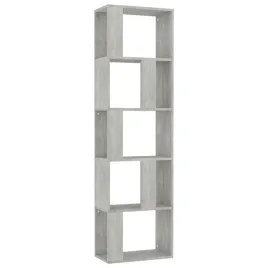 regal-na-ksiazki-z-5-przegrodami-szarosc-betonu-45x24x159-cm