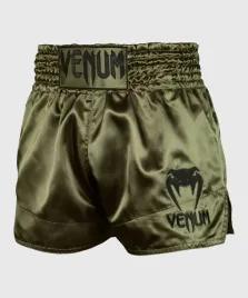 venum-spodenki-muay-thai-classic-khaki-czarne-m