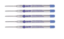 wklad-zenith-4-niebieski-do-dlugopisu-08mm-tusz-dokumentalny-zestaw-5-szt
