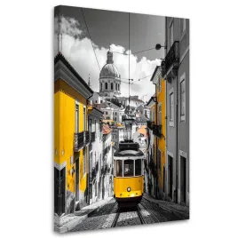 obraz-do-salonu-biura-jadalni-kuchni-hotelu-zolty-tramwaj