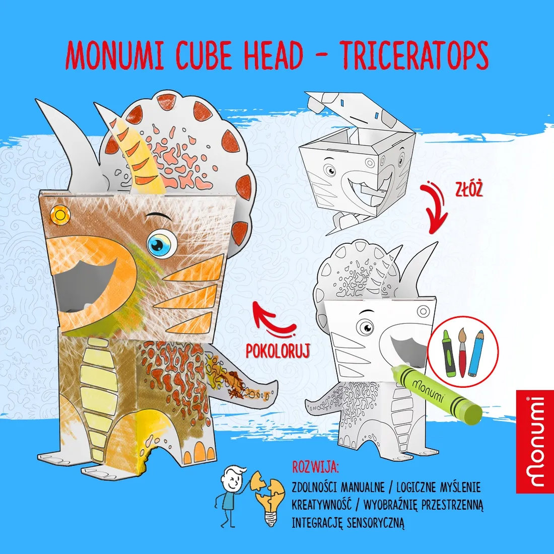 cube-head-model-triceratops