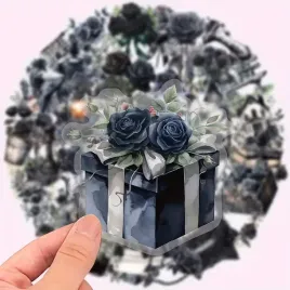 naklejki-zestaw-mix-x50szt-gotyckie-czarne-roze