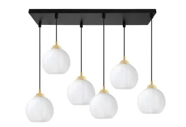 lampa-sufitowa-wiszaca-zyrandol-czarno-zlota-biala-szklana-kula-nad-stol