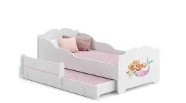 lozko-dzieciece-anna-160x80-cm-syrenka-biale-z-szuflada-i-materacami